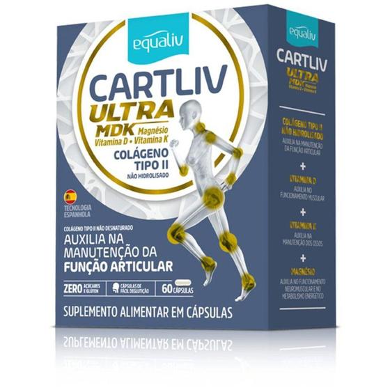 Imagem de Cartliv Ultra MDK Colageno Tipo 2 Equaliv 60 Cápsulas