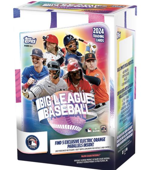 Imagem de Cartões de beisebol Topps Big League 2024 Value Box - 10 pacotes