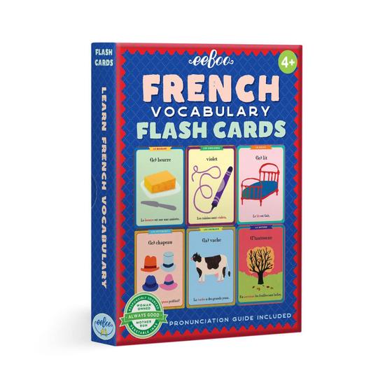 Imagem de Cartões Flash de Vocabulário Francês eBoo (56 Cartões) - Para Crianças a partir de 4 Anos
