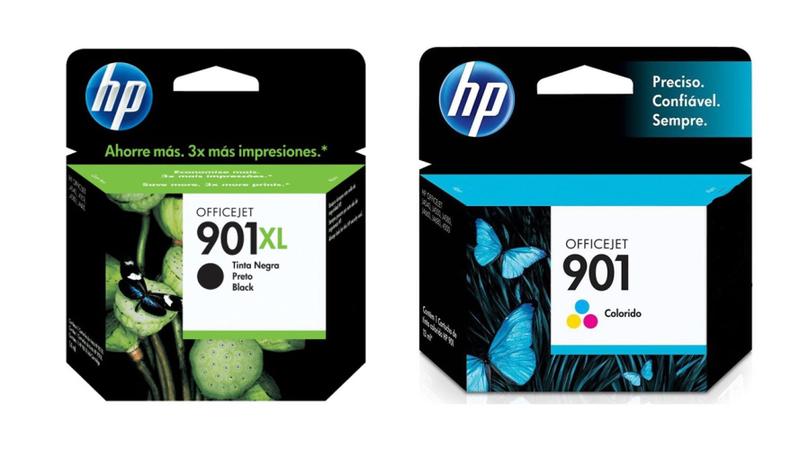 Cartucho 901xl kit com preto+color (901) para j4660 j4524 j4624 4500 Menor preço em Cartucho 901xl kit com preto+color (901) para j4660 j4524 j4624 4500