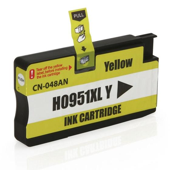 Imagem de Cartucho 951xl 951 xl cn048a compatível pro 8100 pro 8600w pro 8610 amarelo 19,5ml