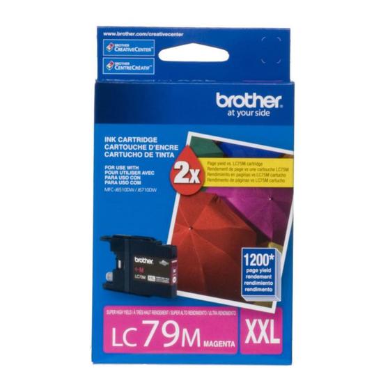 Imagem de Cartucho Brother 79M XXL Magenta LC-79M