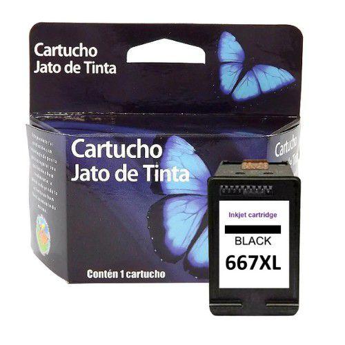 Cartucho Compatível 667 XL Preto - 3YM81A é ruim? Cartucho Compatível 667 XL Preto - 3YM81A é boa?
