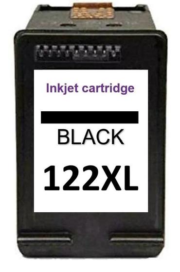 Imagem de Cartucho compativel com/hp 122 122xl preto 122 xl black  para impressora 1000  2050  2000  3050 15 ML