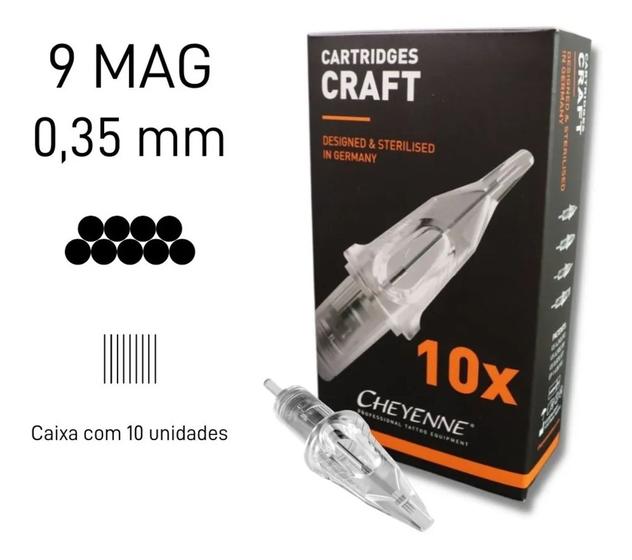 Imagem de Cartucho De Agulhas Cheyenne Craft - 9 Magnum - Reta