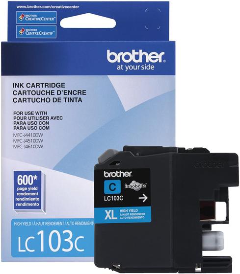 Imagem de Cartucho de Tinta Brother LC 103 C Azul