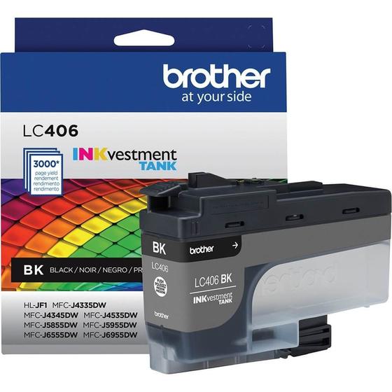 Imagem de Cartucho de Tinta Brother LC406BKS Preto