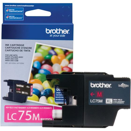 Imagem de Cartucho De Tinta Brother Lc75m xxl Lc-75m Lc75 Magenta Origina