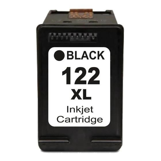 Imagem de Cartucho de Tinta Compatível 122xl Preto Impressora Deskjet 1000  1050  1055  2000  2050  3000