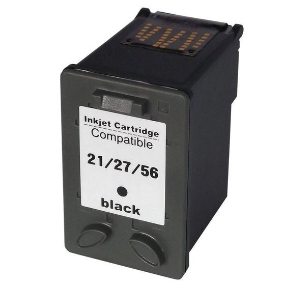 Imagem de Cartucho de Tinta Compatível com 21 / 27 / 56 XL 19 ml Preto