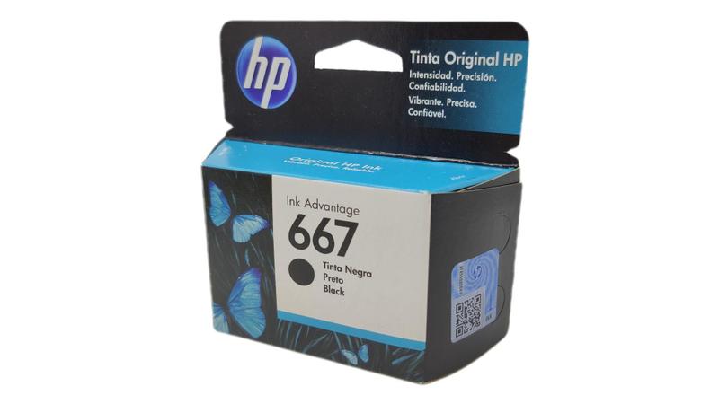 Imagem de Cartucho de tinta HP 667 Preto 3YM79AB