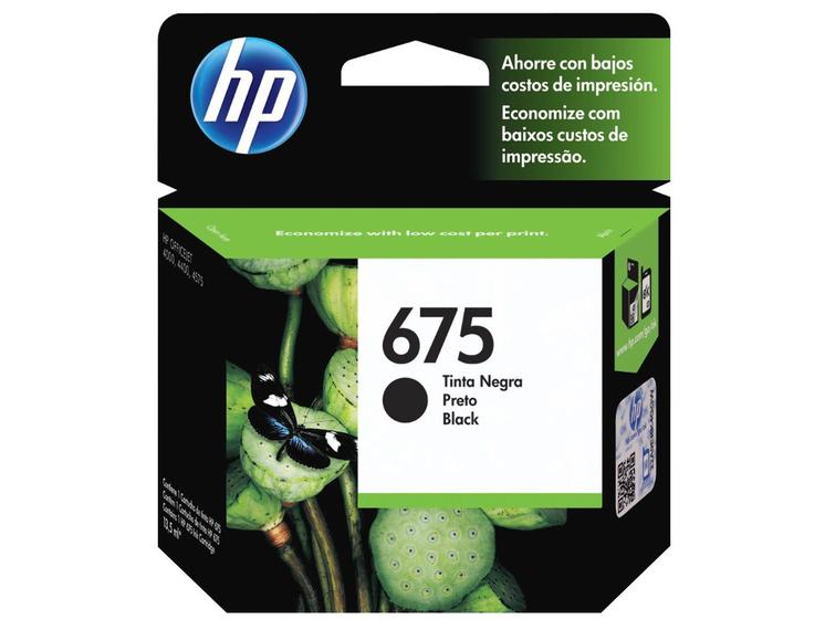 Imagem de Cartucho de Tinta HP 675 Preto