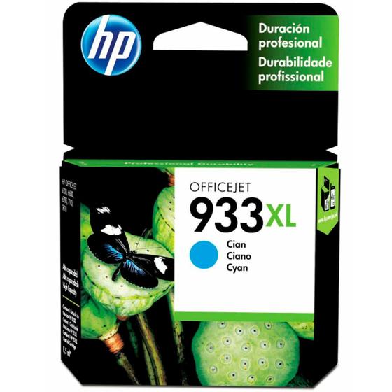 Imagem de Cartucho de Tinta HP 933XL, Ciano, 9ml - CN054AL