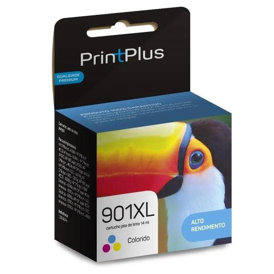 Imagem de Cartucho de Tinta Renew Compativel 901XL Color CC656A  Print Plus