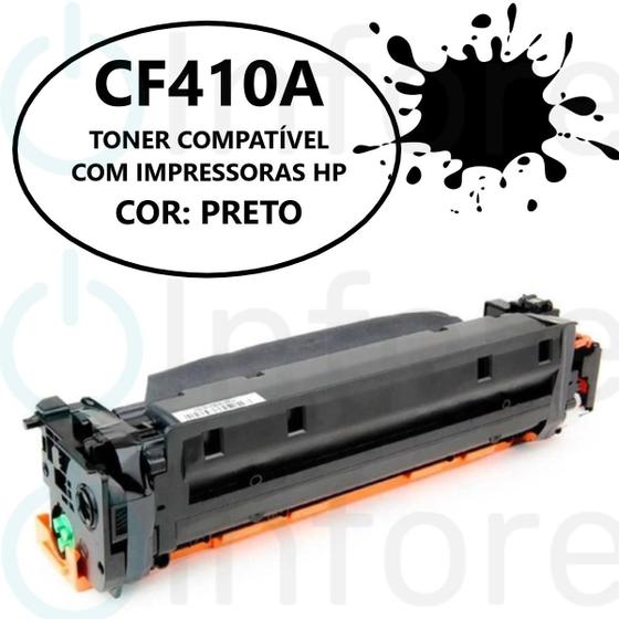 Imagem de Cartucho de Toner 410a Cf410a Cf410 BK Compatível para M452DW M452DN M477FDW M477FNW M477FDN PRETO