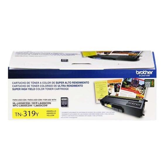 Imagem de Cartucho de Toner  Brother Amarelo para 6.000 páginas