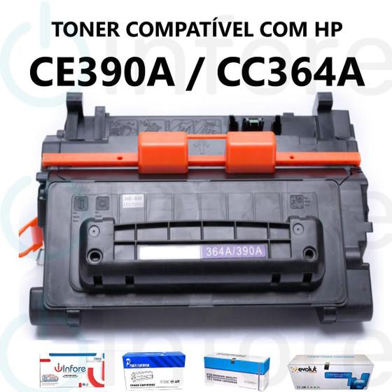 Imagem de Cartucho de Toner CE390A 90A CC364A P/ M601dn M602x M603xh M4555sfs P4015tn P4515xm Compatível