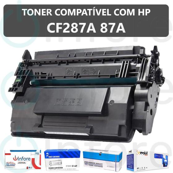 Imagem de Cartucho de Toner Cf287a 287a 87a Compatível com Impressora Laserjet m501 m506n m506dn m527f m527dn