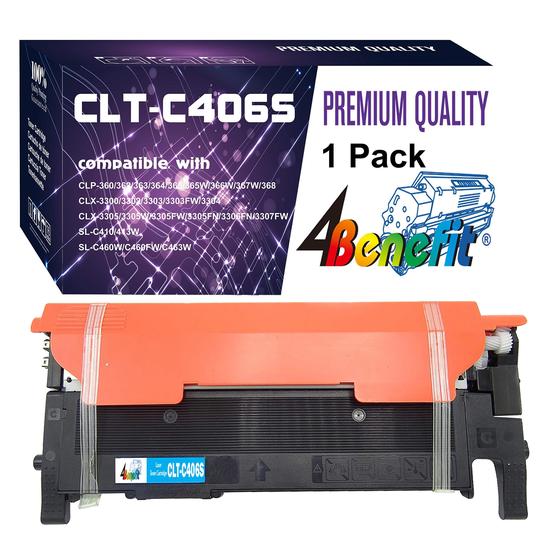 Imagem de Cartucho de Toner Compatível Dell 4Benefit CLT-406S Cyan