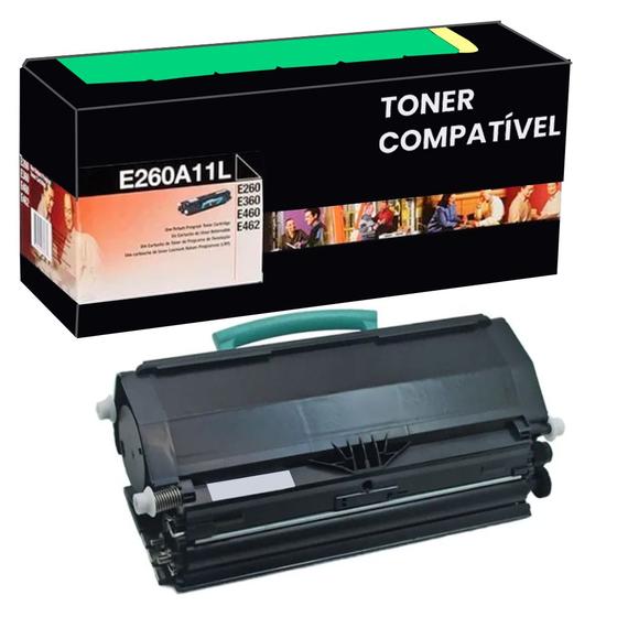 Imagem de Cartucho de toner E260 E260A11 Compatível para lexmark E260D 3.5K