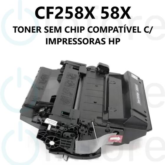 Imagem de Cartucho de Toner Para M428fdw M404dw M428dw M404n Compatível CF258X cf258 SEM CHIP 58X - SEM CHIP