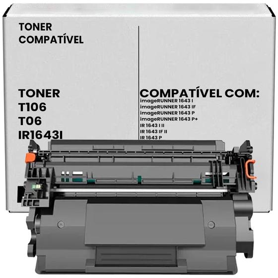 Imagem de Cartucho de Toner T06 compatível para Canon IR 1643 I