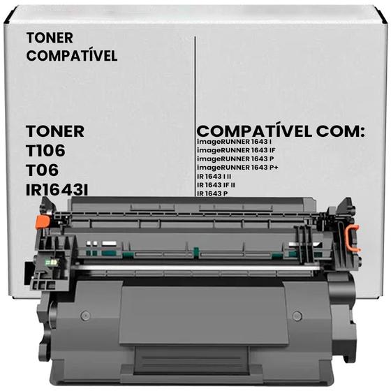 Imagem de Cartucho de Toner T06 compatível para Canon IR 1643 IF II