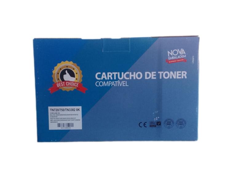 Imagem de Cartucho de toner tn720/750/tn3382 8k preto marca best choice - 1 unidade