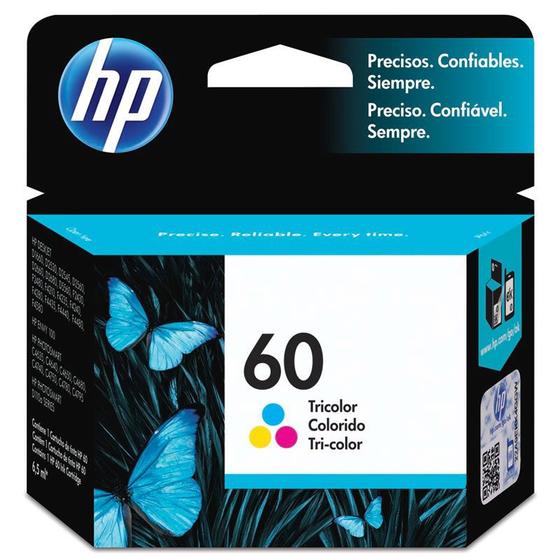 Imagem de Cartucho HP 60 Colorido Original CC643WB