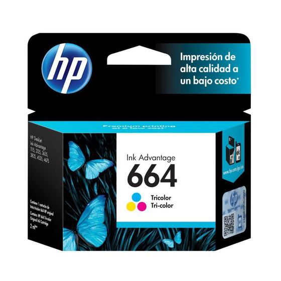 Imagem de Cartucho HP 664 Colorido Original F6V28AB