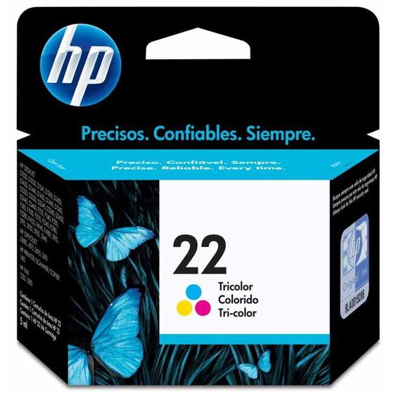 Imagem de  cartucho hp c9352ab 6ml color(22) / un / hp