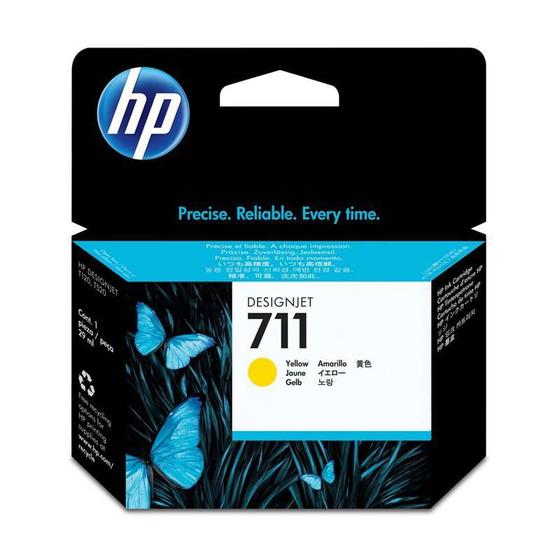 Imagem de Cartucho HP Original (711) CZ132AB amarelo