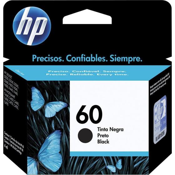 Imagem de Cartucho Original HP  60 Preto CC640WB