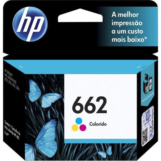 Imagem de Cartucho Original HP 662 Ink Advantage CZ104AB Color