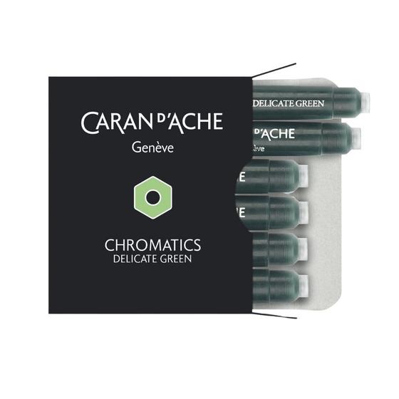 Imagem de Cartucho para Caneta Tinteiro Caran d'Ache 849 Chromatics Delicate Green com 6 unidades 8021.221