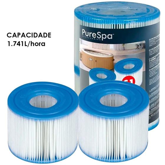 Imagem de Cartucho para filtro spa intex 29001 pacote com duas unidades