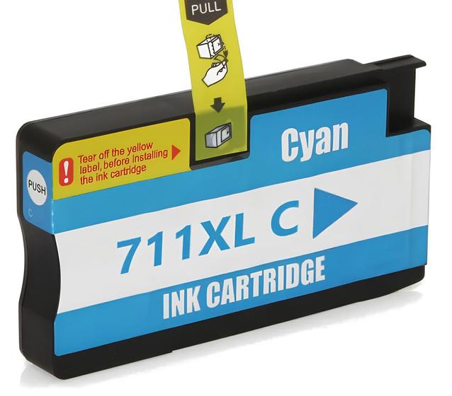 Imagem de Cartucho Para HP T125 711xl - CZ130AB Cyan Compatível