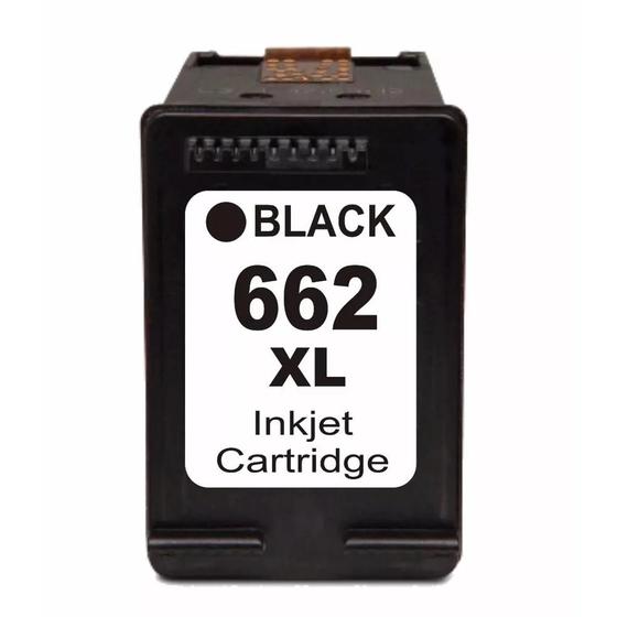 Imagem de Cartucho Tinta Compatível 662xl Preto 662 XL Cz105al Impressora Deskjet Ink Advantage 1015  1515 