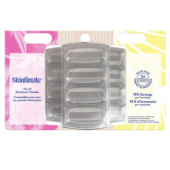 Imagem de Cartuchos de Recarga Razor Skintimate - 4 Lâminas com Babosa - 12 Unidades