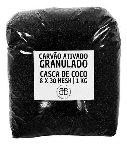 Imagem de Carvão Ativado Granulado De Casca De Coco 1kg Para Filtros