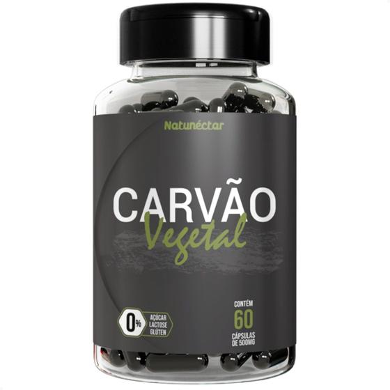 Carvão Vegetal Ativado Puro 60 Cápsulas Natunéctar Fitoterápicos Magazine Luiza 4066