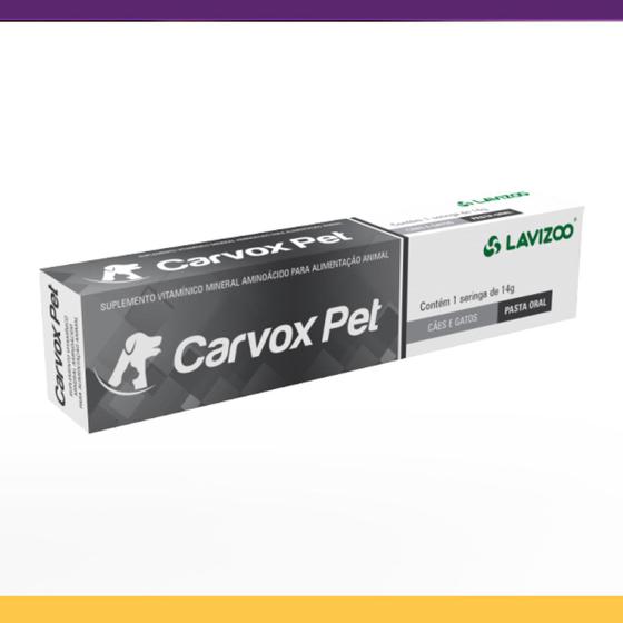 Imagem de Carvox Pet Lavizoo Suplemento Vitamínico Mineral - 1 Seringa de 14 g