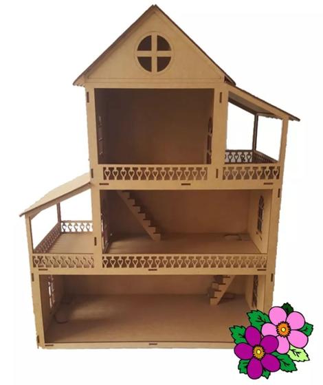 Imagem de Casa  Boneca Modelo C7 para Bonecas Polly Barbie Pocket e Similres