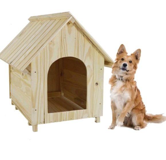 Imagem de casa cachorro pet madeira 50x45 casinha cachorro pequeno