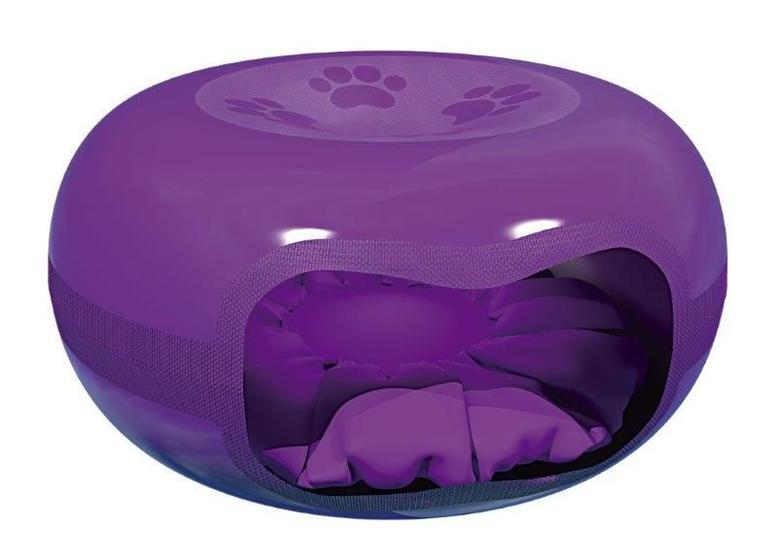 Imagem de Casa cama para Gato Formato Donuts rosquinha Lilas  MECPET