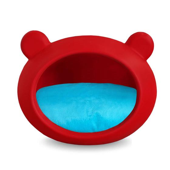 Imagem de Casa Cama Toca Pet Cachorro E Gato Com Almofada Dupla Face P