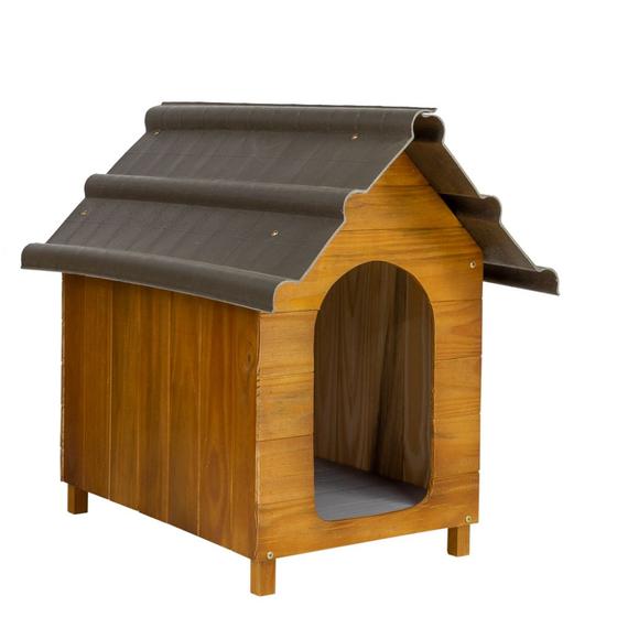 Imagem de Casa casinha de Madeira Cães Cachorro Telhado Ecológico N1