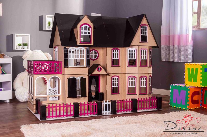 Imagem de Casa de Bonecas Escala Barbie Modelo Stefannie Eco - Darama