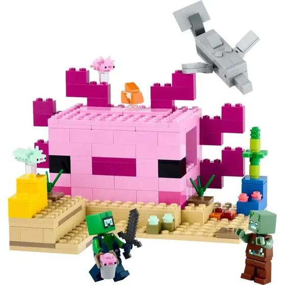 Imagem de Casa do Axolote LEGO Minecraft - Conjunto com 242 Peças