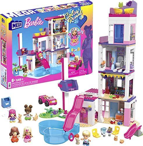 Imagem de Casa dos Sonhos Barbie Mega Color Reveal com 30+ Surpresas, 5 Micro Bonecas e 6 Pets, 4+ Anos